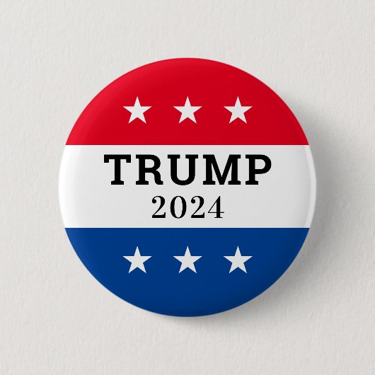 Badge Rond 5 Cm Trump 2024 (Devant)