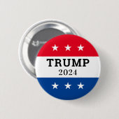 Badge Rond 5 Cm Trump 2024 (Devant & derrière)
