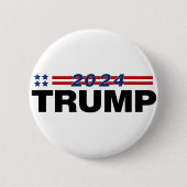 Badge Rond 5 Cm Trump 2024 (Devant)