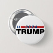 Badge Rond 5 Cm Trump 2024 (Devant & derrière)