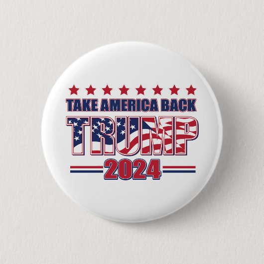Badge Rond 5 Cm Trump 2024 (Devant)