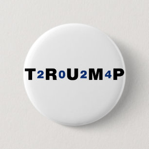 Badge Rond 5 Cm Trump 2024 bleu