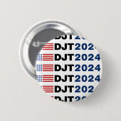 Badge Rond 5 Cm Trump 2024 DJT (Devant & derrière)