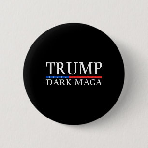 Badge Rond 5 Cm Trump 2024 Donald Trump, le président Dark Mega
