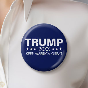 Badge Rond 5 Cm Trump 2024 Garder l'Amérique grande