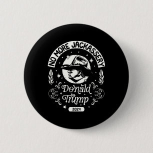 Badge Rond 5 Cm Trump 2024 Head Cowboy Usa 2024 Vote Election Us