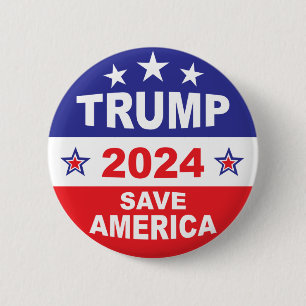 BADGE ROND 5 CM TRUMP 2024 SAVE AMERICA