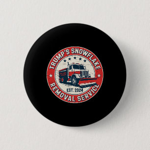 Badge Rond 5 Cm Trump 2024 Service de suppression des flocs de nei