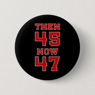 Badge Rond 5 Cm Trump 2025 Élection 45 47 Victoire Gagne Président