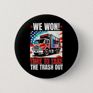 Badge Rond 5 Cm Trump 2025 Nous avons gagné Victoire Victoire Inve