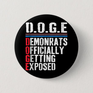 Badge Rond 5 Cm Trump 2025, officiellement présenté au démocrate, 