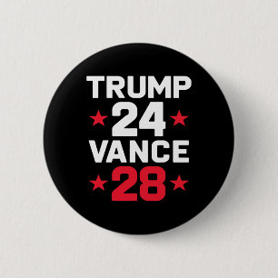 Badge Rond 5 Cm Trump 24 Vance 28 2025 Donald Trump J.d. Vance 202