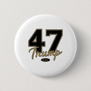 Badge Rond 5 Cm Trump 47 Trump 2024 Républicain conservateur 47 Tr