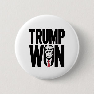 Badge Rond 5 Cm Trump a gagné Trump Vance Élection Président Disco