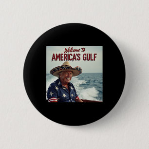 Badge Rond 5 Cm Trump Amérique du Golfe Mexique président Trump So