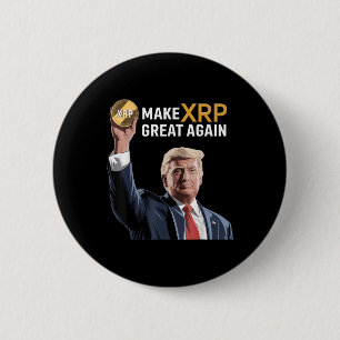 Badge Rond 5 Cm Trump amusant rendre Xrp super à nouveau Xrp Crypt