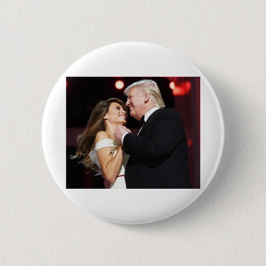 Badge Rond 5 Cm Trump-and-Melania (Devant)