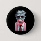Badge Rond 5 Cm Trump Bubble Gum Yum (Devant)