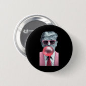 Badge Rond 5 Cm Trump Bubble Gum Yum (Devant & derrière)