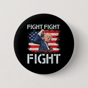 Badge Rond 5 Cm Trump Combat Combattre Les Signaux Trump Aux Améri