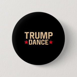Badge Rond 5 Cm Trump Dance 2024 Qr 4547 Funny Trump Dancing Code