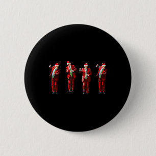 Badge Rond 5 Cm Trump Danse Père Noël Noël Noël Noël Noël Noël Noë