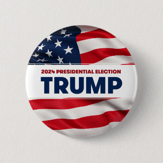 Badge Rond 5 Cm TRUMP Élection présidentielle américaine 2024