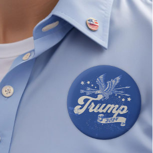 Badge Rond 5 Cm Trump électoral de 2024