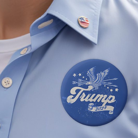 Badge Rond 5 Cm Trump électoral de 2024