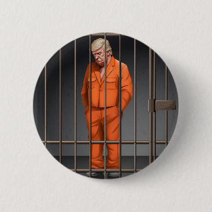 Badge Rond 5 Cm Trump en prison Bouton 2 1/4"
