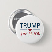 Badge Rond 5 Cm Trump En Prison Contre Trump Slogan Politique Chan (Devant & derrière)