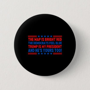 Badge Rond 5 Cm Trump Est Mon Président Élection Poème Saint-Valen