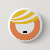 Badge Rond 5 Cm Trump est un fasciste (Devant)