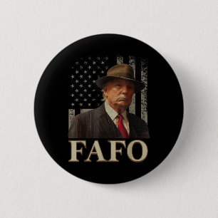 Badge Rond 5 Cm Trump Fafo, Drôle Fafo Trump American Flag _1
