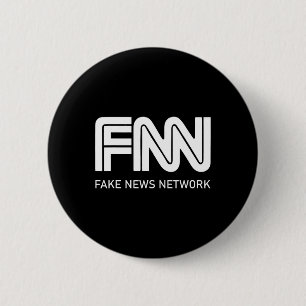 Badge Rond 5 Cm Trump Fnn Réseau de fausses nouvelles
