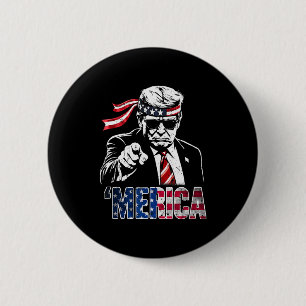 Badge Rond 5 Cm Trump Golfe des États-Unis Amérique Trump Apparel