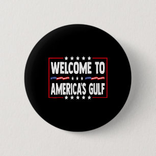 Badge Rond 5 Cm Trump Golfe Des États-Unis Golfe Drôle Du Mexique