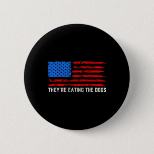 Badge Rond 5 Cm Trump Ils Mangent Les Chiens