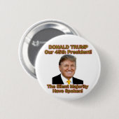 Badge Rond 5 Cm Trump le bouton de majorité silencieuse (Devant & derrière)