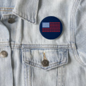 Badge Rond 5 Cm Trump, le drapeau de 2545 s'imprègne (En situation)