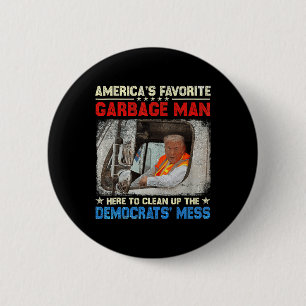 Badge Rond 5 Cm Trump, le grand homme favori de l'Amérique, se dép