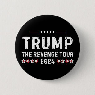 Badge Rond 5 Cm Trump Le Président de la Revenge Tour 2024