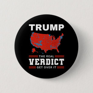 Badge Rond 5 Cm Trump Le Véritable Verdict Noël Bonne Année En