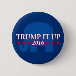 Badge Rond 5 Cm Trump le vers le haut du bouton