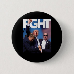 Badge Rond 5 Cm Trump Lutte Pour L'Amérique Trump Sans Défaut 3
