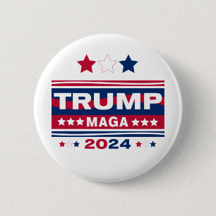 BADGE ROND 5 CM TRUMP~MAGA~2024