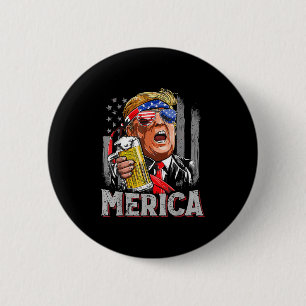 Badge Rond 5 Cm Trump Merica Rendre 4 juillet grand à nouveau les