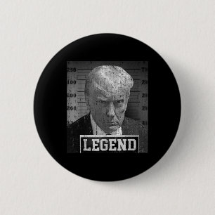 Badge Rond 5 Cm Trump Mugshot Drôle de Donald Trump Légende