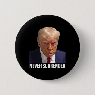Badge Rond 5 Cm Trump Mushot Ne jamais abandonner les hommes femme