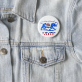 Badge Rond 5 Cm Trump Pence 2020 (En situation)